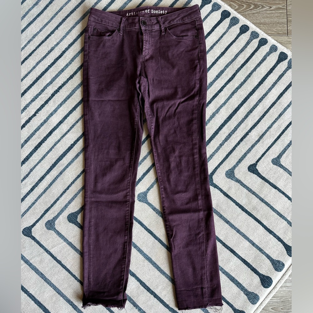 Articles Of Society Purple Skinny Jeans